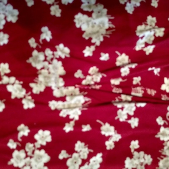 ❤️GAP Mini A-Line Flare Skirt Red Floral Size 1 … - Picture 7 of 9